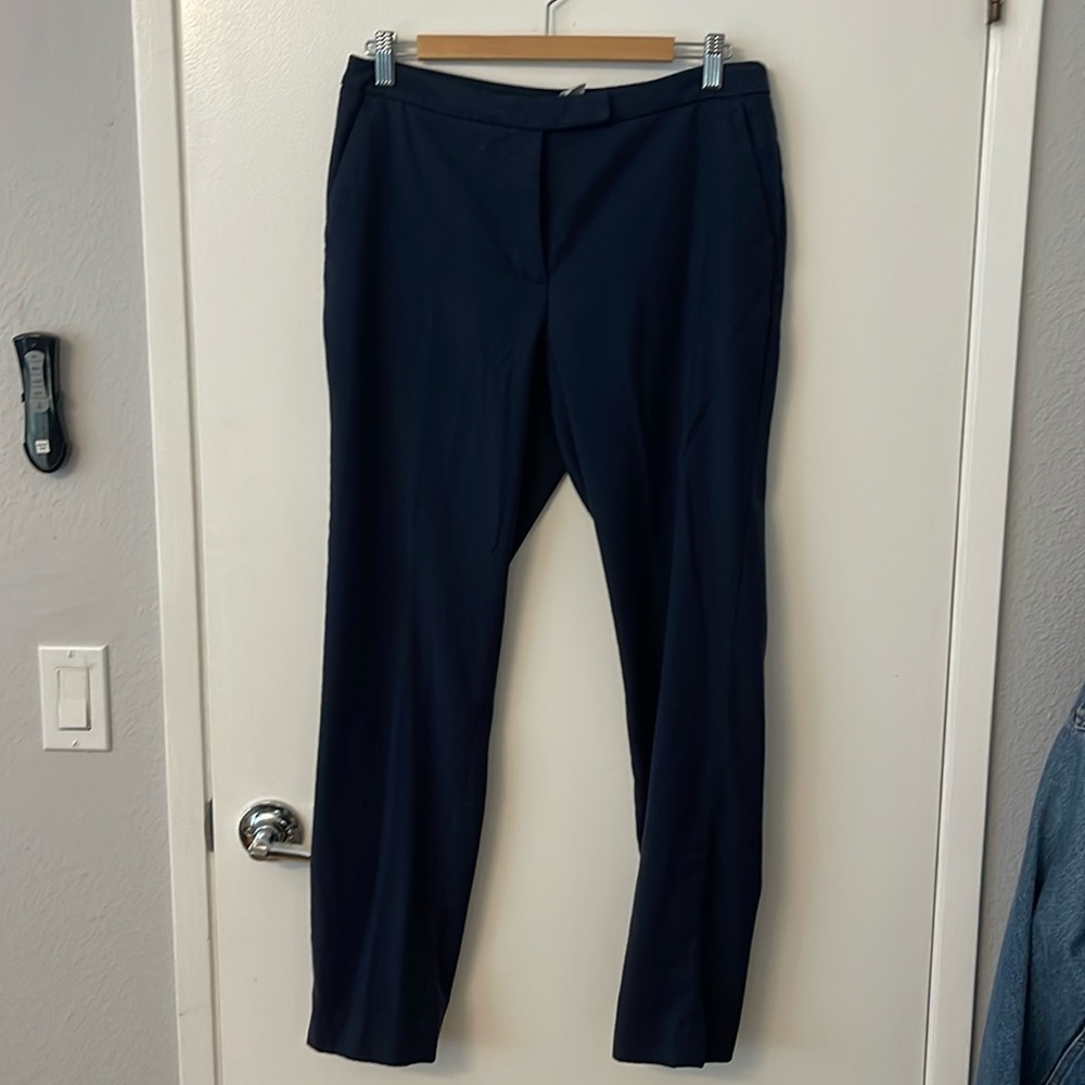 Dark blue stylish low hips pants. H&M in good condition.  Size 10.